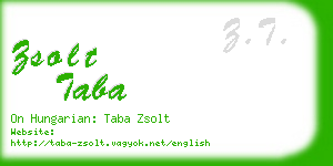 zsolt taba business card